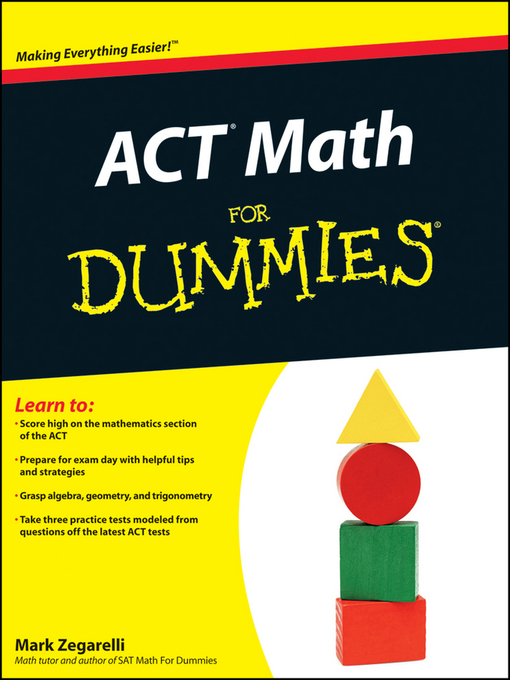 Title details for ACT Math For Dummies by Mark Zegarelli - Available